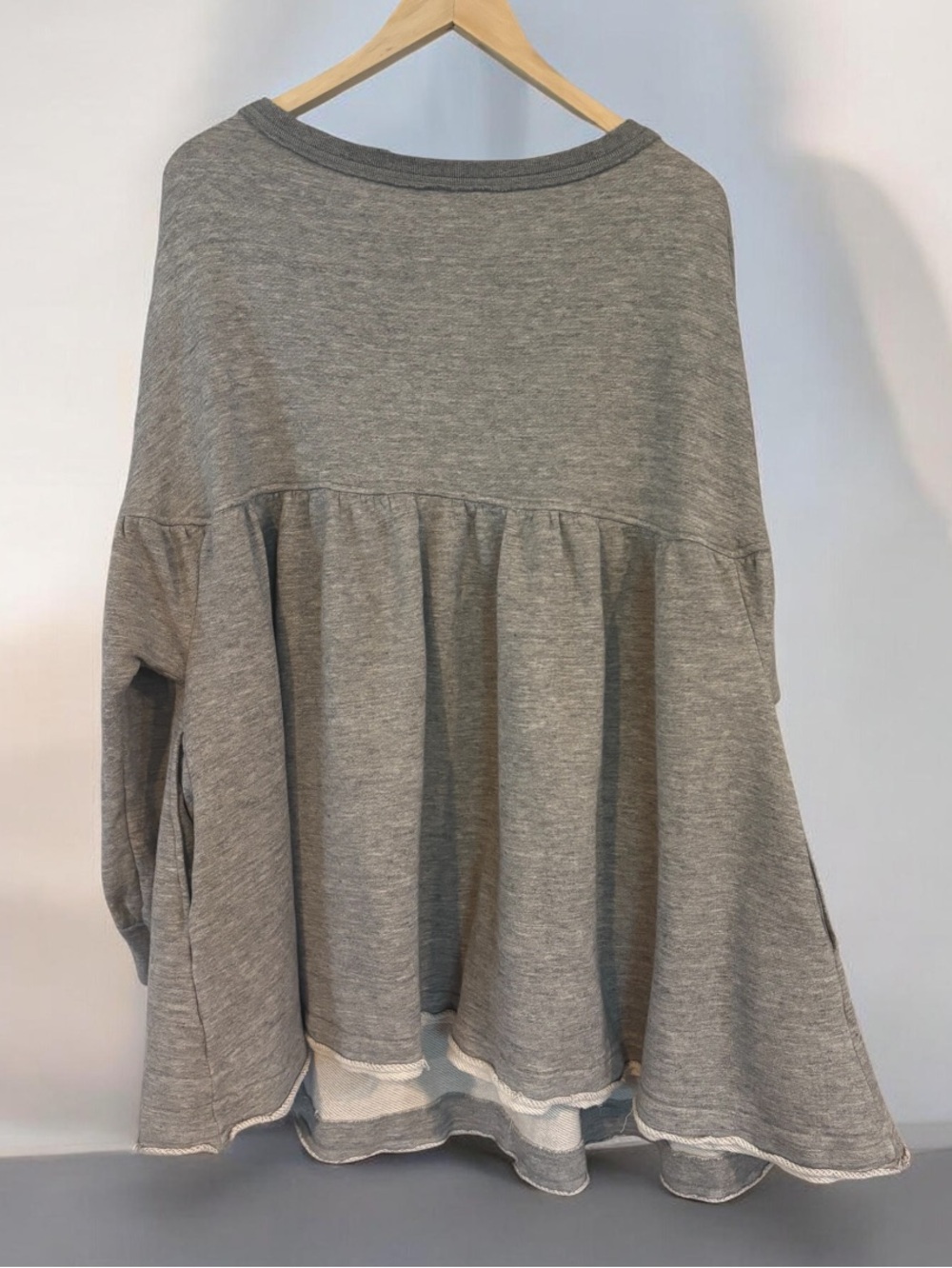 Free People Prudence Pullover Oversized Babydoll Mini Dress EUC - Picture 4 of 5